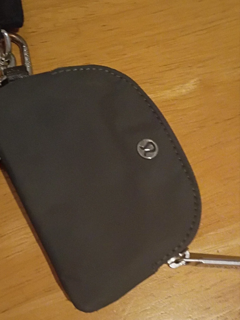 lululemon athletica Black Wrist Strap with Dual Pouches